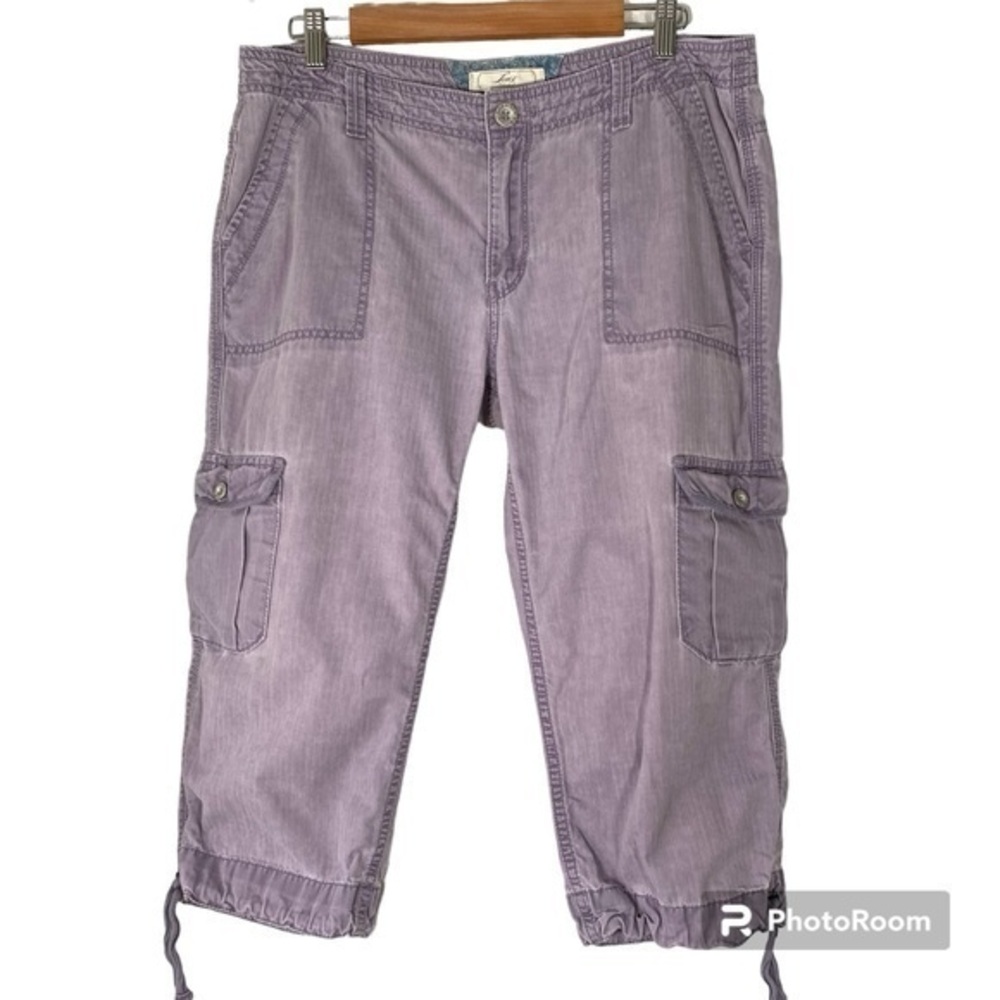 LEVI’S Capri Cropped Lavender Cargo Pants 10